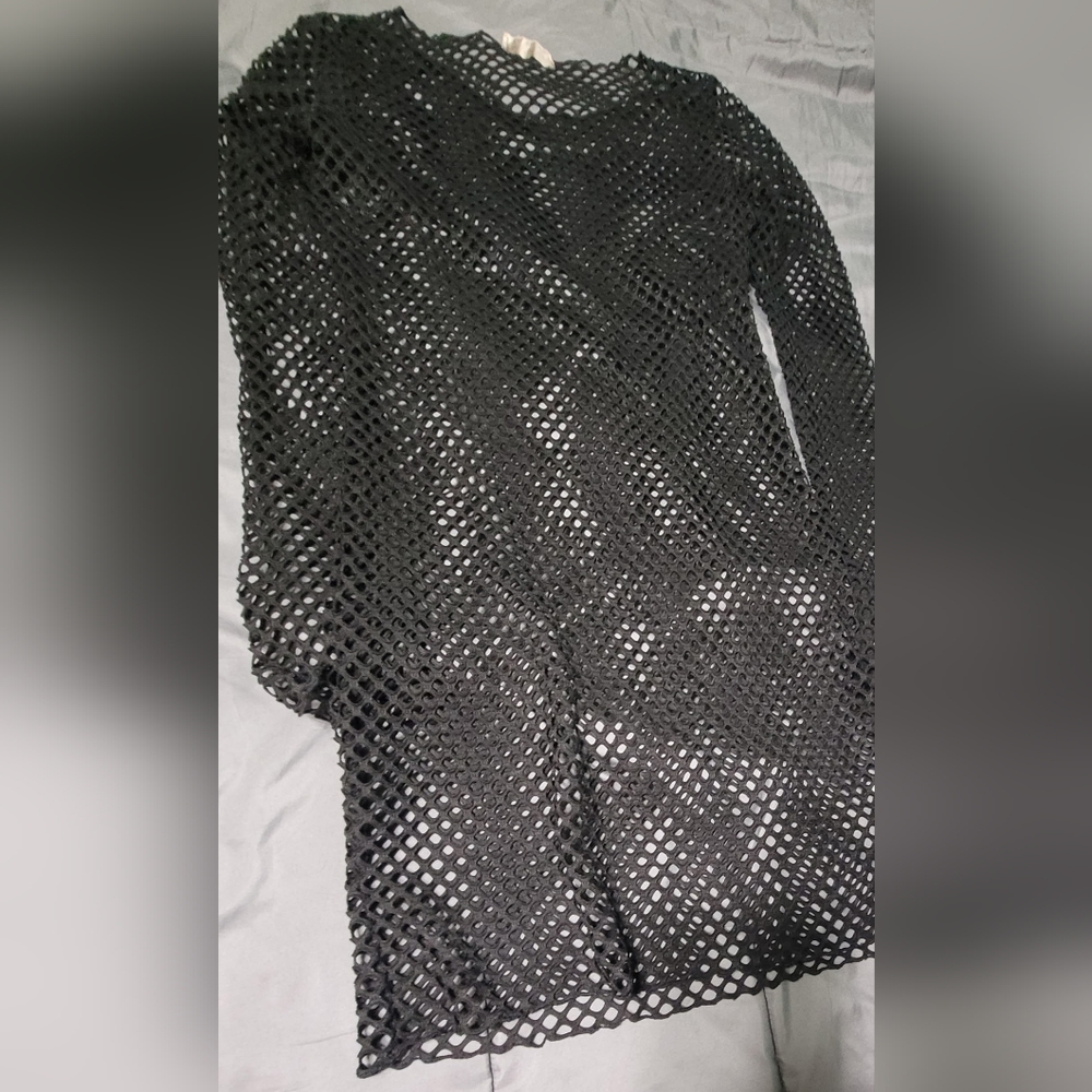 Black  mesh tops Large